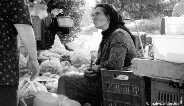 Marktfrau in Agios Nikolaos