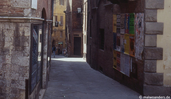 Gassen in Siena