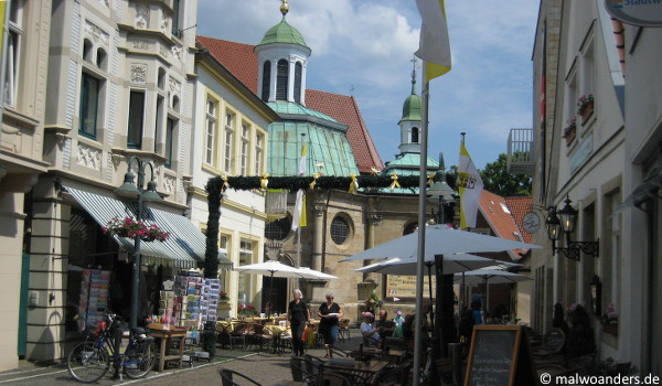 Blick vom Marktplatz aus auf die Gnadenkapelle