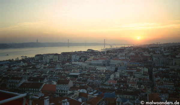 Ausblick von der Burg auf Lissabon