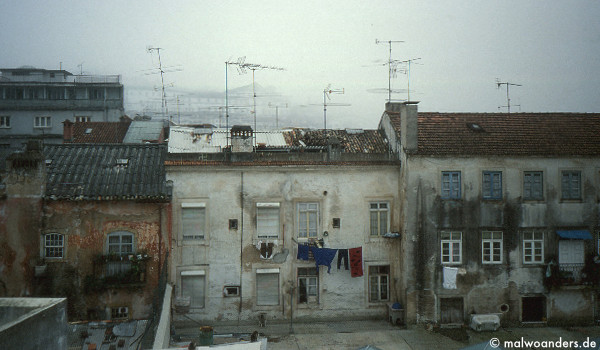 Blick aus dem Hotel in Coimbra